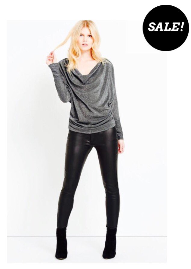 aluna_j's tweet photo. 🌟SALE OUTFIT OF THE DAY🌟 
WalG metallic top now £19
Geisha leather look skinnies now £45
Limited sizes shop here now!https://t.co/2tElrNloyX https://t.co/bOtDc6vOfE