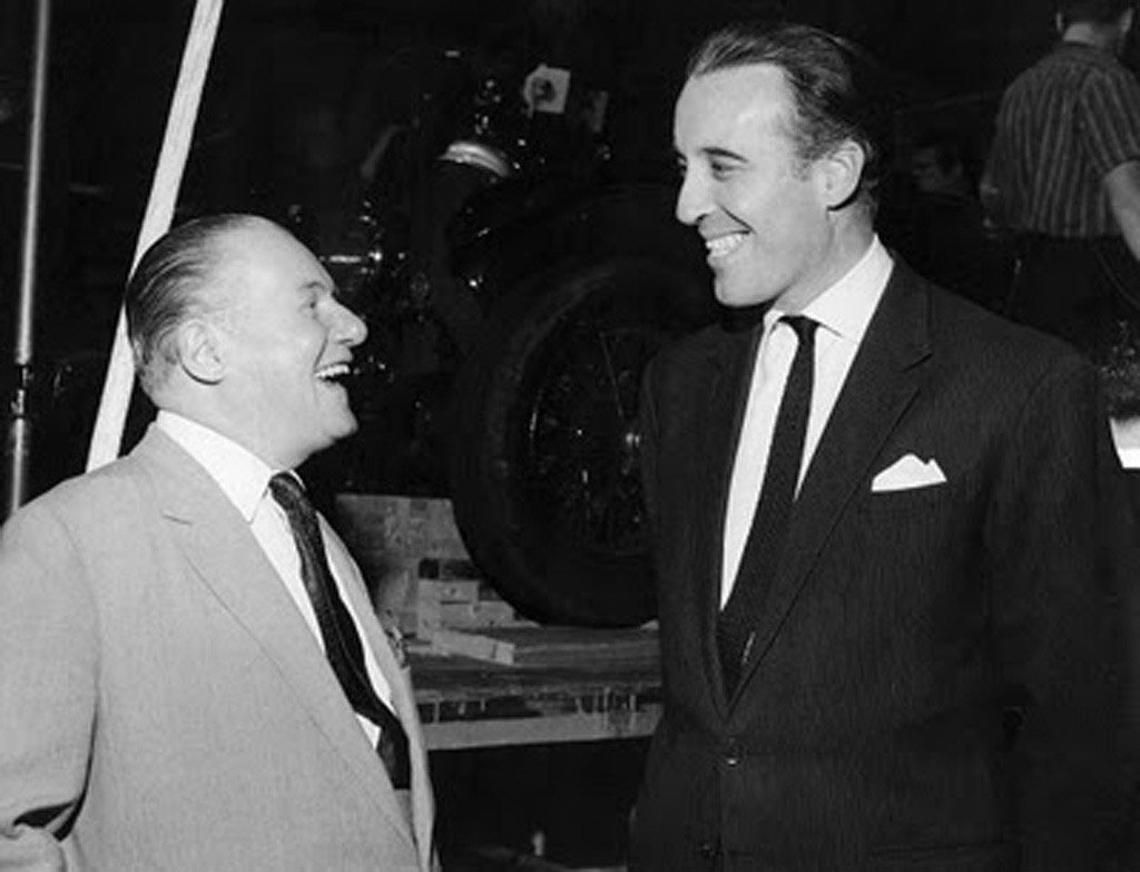 denniswheatley_'s tweet photo. Image from 1968 of #DennisWheatley and Sir #ChristopherLee on set shooting #TheDevilRidesOut  directed by Terence Fisher! https://t.co/pKzfSgsLZO