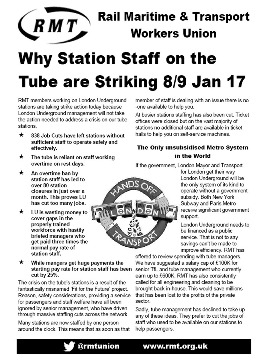 RMTunion's tweet image. Why @RMTunion is taking industrial action on London Underground; scribd.com/document/33567…
