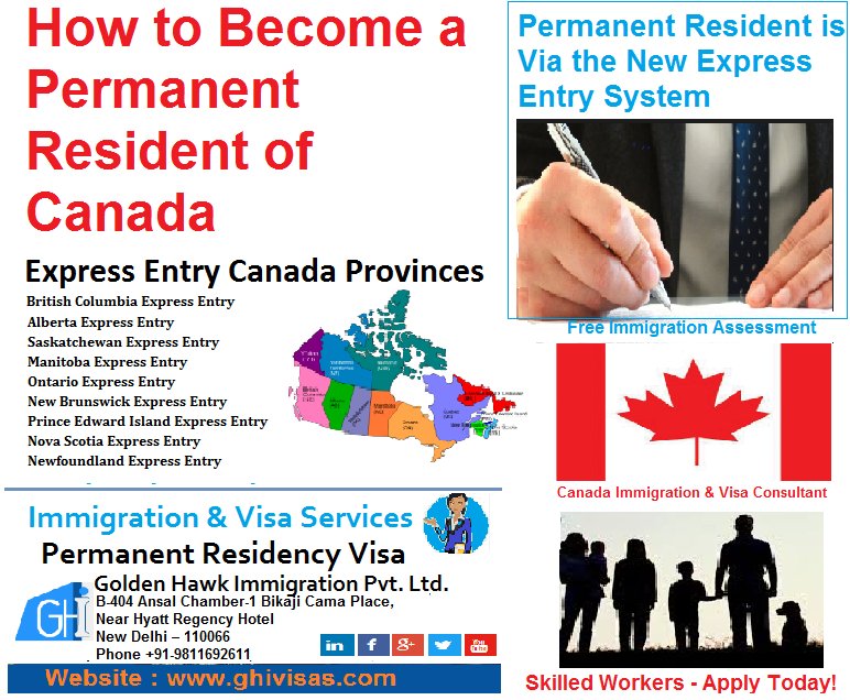 How to Become a #PermanentResident of Canada. Most Canada PR applications submitted under Express Entry.