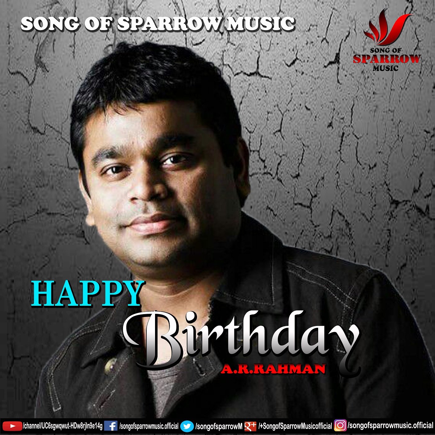 Wishing u a very Happy birthday....The music maestro....A.R.RAHMAN...  
