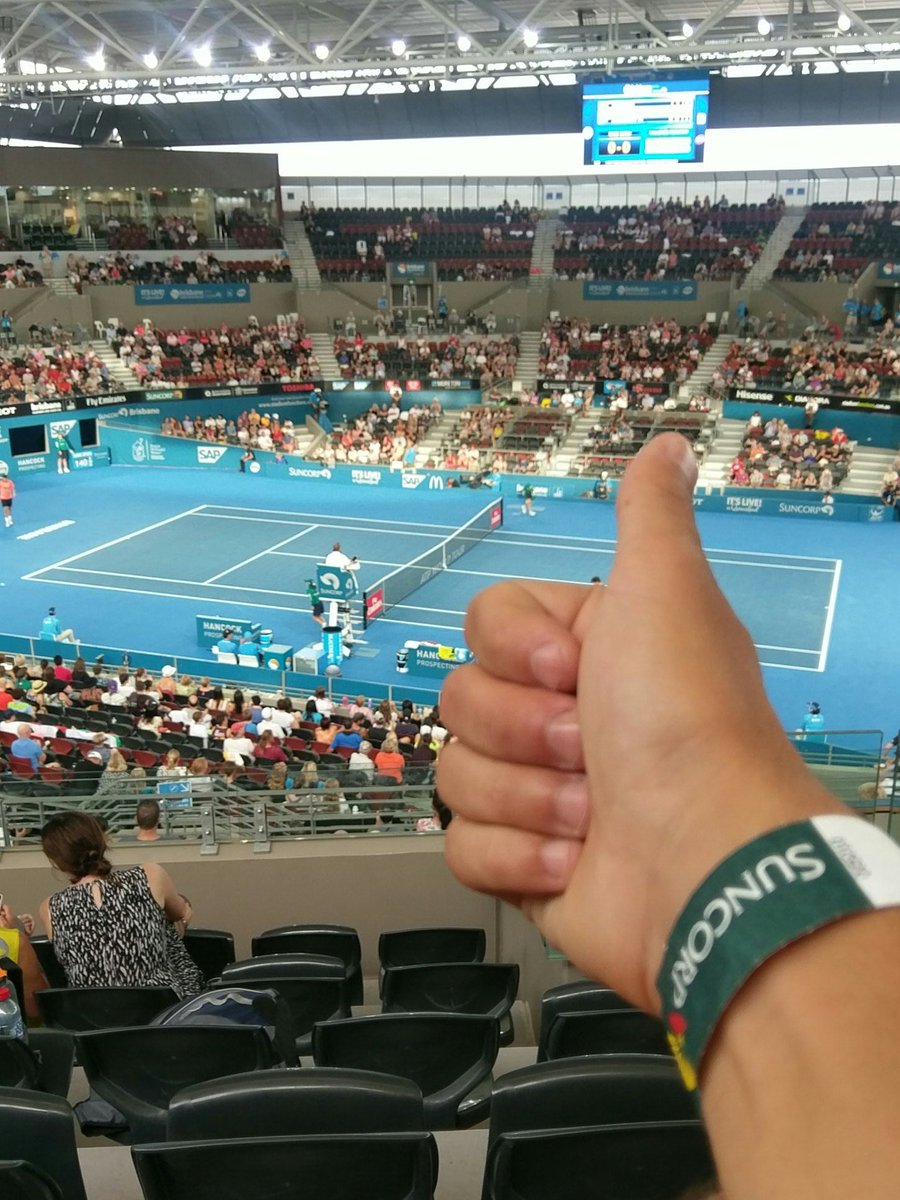 leonidas_081's tweet photo. At the Brisbane International #suncorpadvantage https://t.co/G8mJ6RAIKV