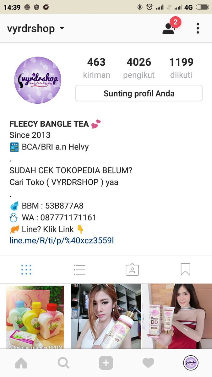 VyRdr_Shop's tweet photo. Jangan lupa follow Instagram kita khusus Kecantikan 💕💕 https://t.co/w0xR8QdUa3