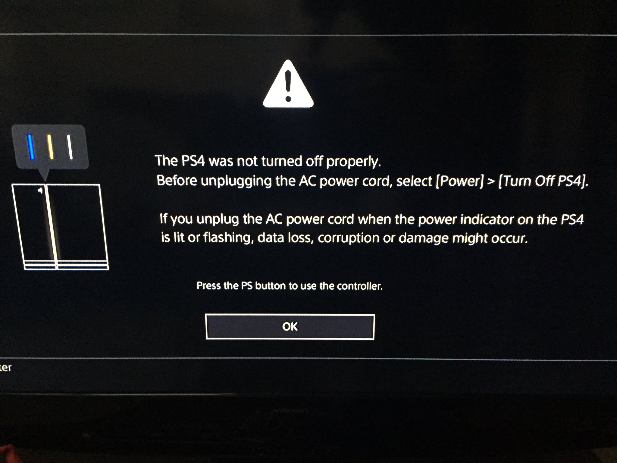 Begravelse vision lur Kristoffer Warnberg on Twitter: "The #PS4 automatically turned off due to  my power saving settings. Then I get this message...  https://t.co/2OxIaKcU1r" / Twitter