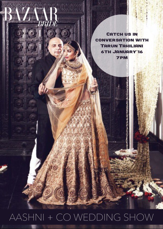 Harpers Bazaar Bride (@bazaarbridein) on Twitter photo Catch us today in conversation with The Master of Drapes <a href="/Tarun_Tahiliani/">Tarun Tahiliani</a> before the <a href="/AashniUK/">Aashni + Co</a> wedding show #BazaarBrideXAashni Catch us today in conversation with The Master of Drapes <a href="/Tarun_Tahiliani/">Tarun Tahiliani</a> before the <a href="/AashniUK/">Aashni + Co</a> wedding show #BazaarBrideXAashni