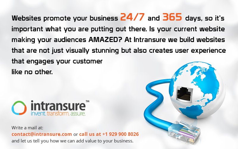 intransure's tweet image. #WebDevelopment #WebsiteDevelopmentSolutions #WebsiteDevelopmentServices #WebSolutions #WebServices goo.gl/zJHPqd