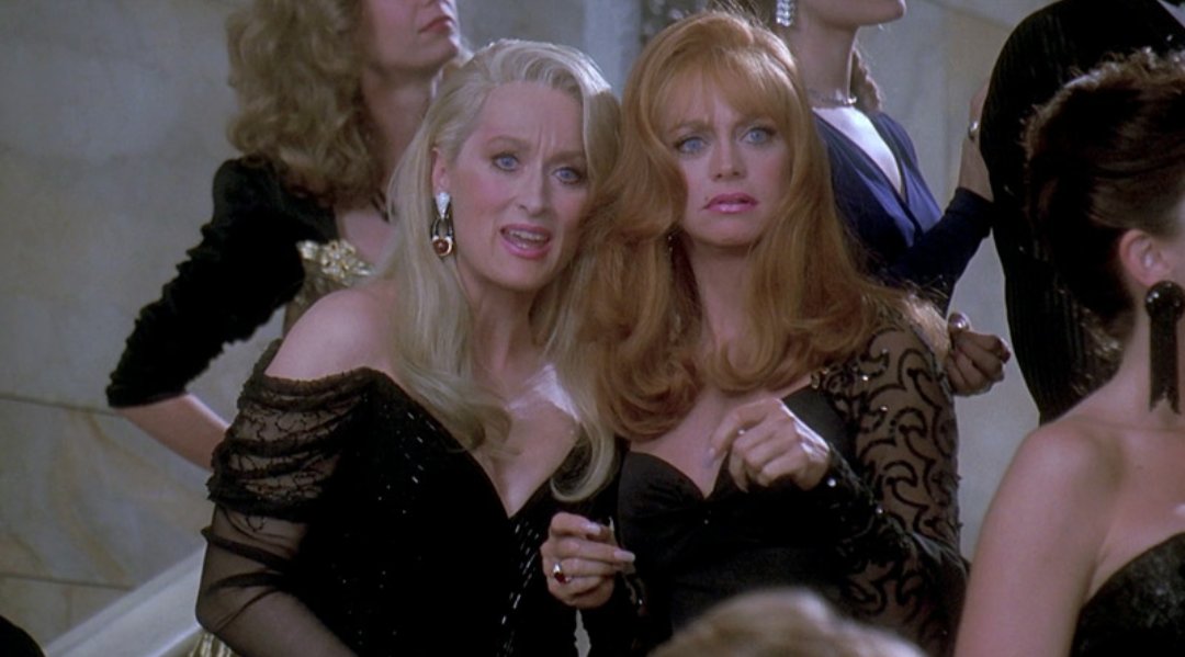 мерил стрип смерть ей к лицу кадры. смерть ей к лицу фильм 1992. голди хоун. хелен шарп беременная. мэдлин эштон.