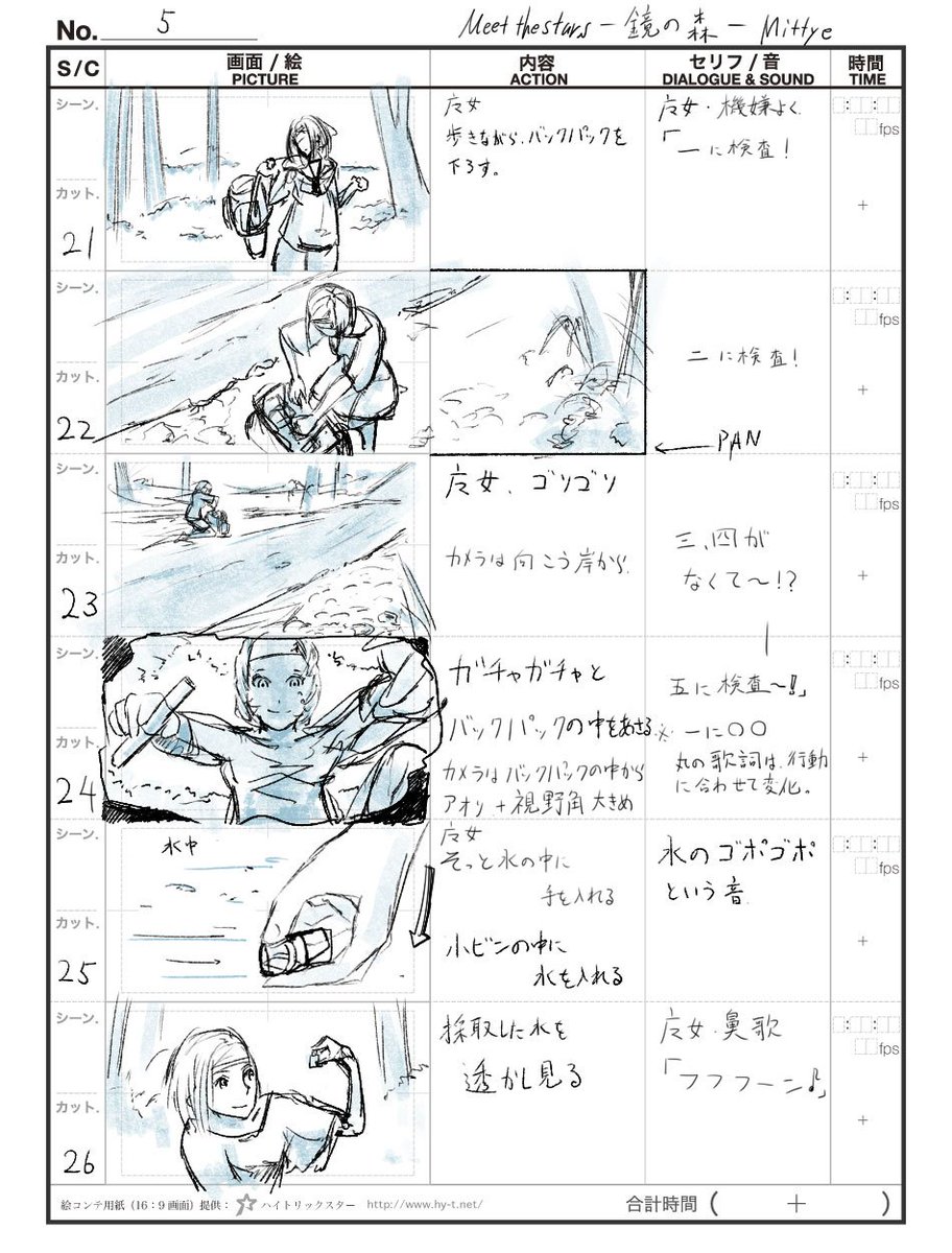 Mittye97 自分の作品でも場合によっては絵コンテも描いてたり 笑 みっちぇ 商業初画集10月18日の漫画