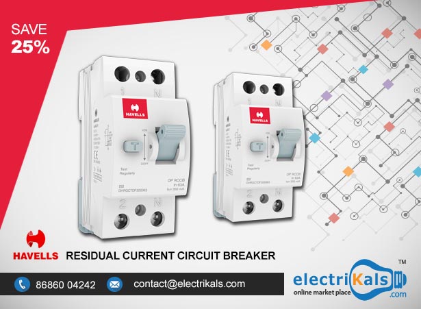 Electrikals's tweet image. #Havells DHRGCTDF300063 63A 300mA 240/415V Double Pole #ResidualCurrentCircuitBreaker Online@Electrikals.com
goo.gl/jvTQtJ