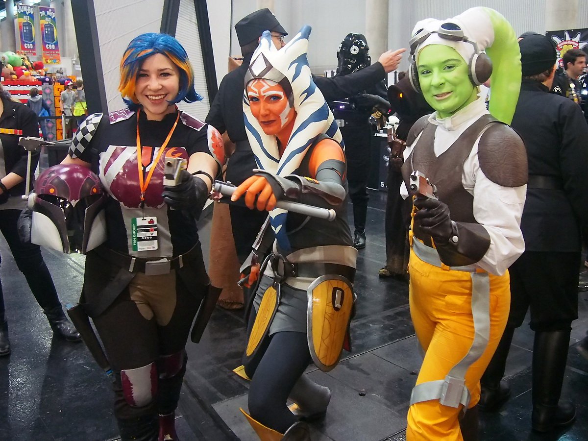 rebellegioncz's tweet photo. Our ladies say, #StarWarsRebels season 3 finale will be incredible! @Rebels_TK421 @tiyasircar @vanmarshall @HerUniverse @VIECCVienna https://t.co/KKK7JyijhT
