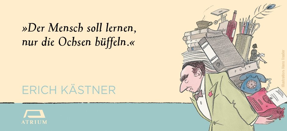 Atrium_Verlag's tweet photo. #ErichKästner zum Wochenende: https://t.co/VGRJaYK4oR