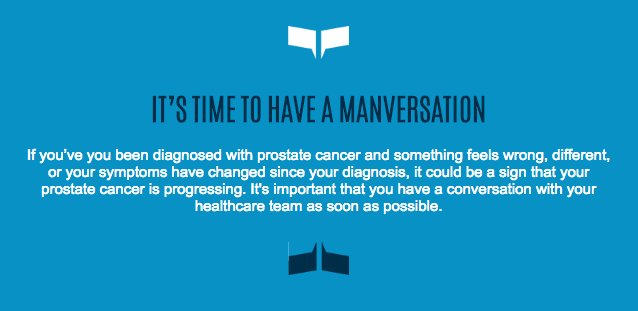 TackleProstate's tweet photo. Keep the #manversations flowing with your GPs and pals - raise awareness or get tested https://t.co/QtEVyKlKVa https://t.co/fu0MrhSdrb