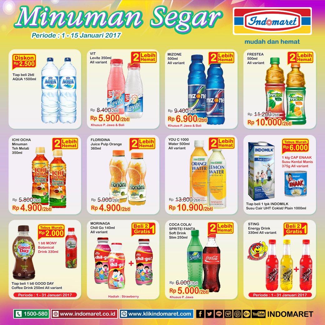 Indomaret on Twitter: "Hanya di Indomaret yang produk Minuman Segarnya