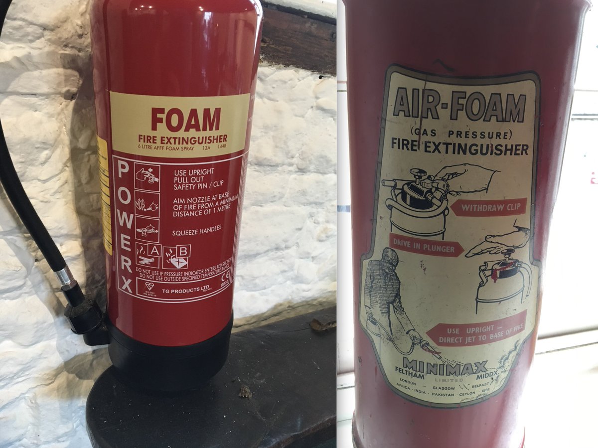 TDL_Creative's tweet photo. Interesting comparison between old and new fire extinguishers. Is the older #illustration easier to understand? #healthandsafety #infodesign https://t.co/uBPw4ZUHTn