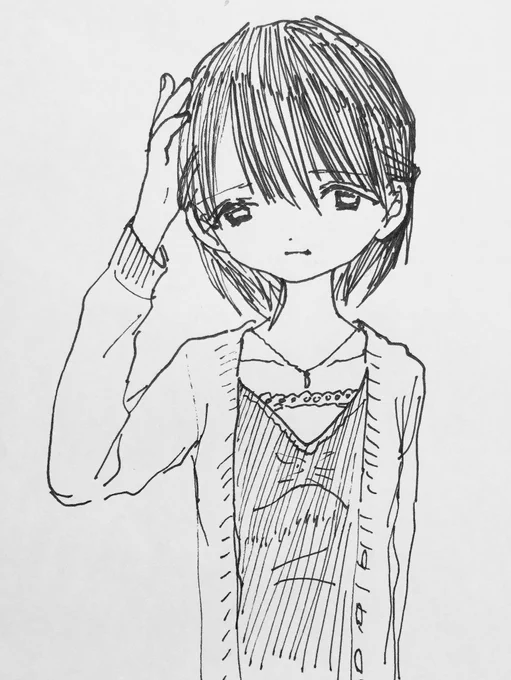「は」は「ハーフアップがぎりぎりできる長さの髪の毛のお姉さん」の「は」 