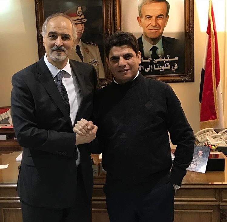 وللدبلوماسية بشارها الجعفري❤️..الرجل الرجل الذي حمل له مندوب ليبيا عبد الرحمن شلقم عرضاً من أمير قطر حمد بالانشقاق مقابل 100 مليون $..فرفسه👏