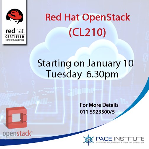 PACE_Institute's tweet image. Training course for #RedHatOpenStack #CL210 is starting on Tuesday, 10th of January
Register Now
goo.gl/EWcxdP
Call 011 5923500-5