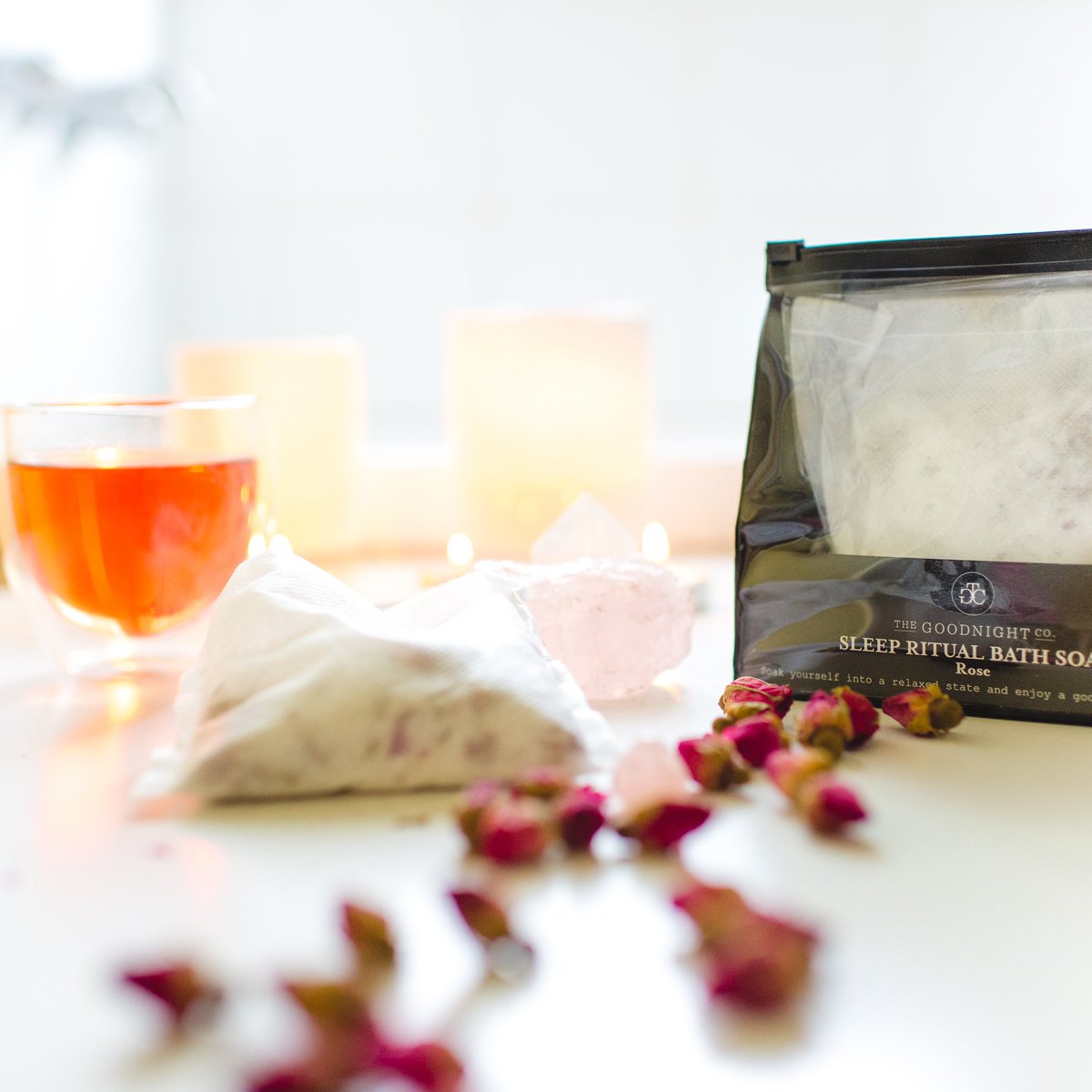 thegoodnightco's tweet image. Candles, a glass of wine and a rose scented bath... The perfect night in to start the weekend feeling like a goddess bit.ly/2hXcmpF