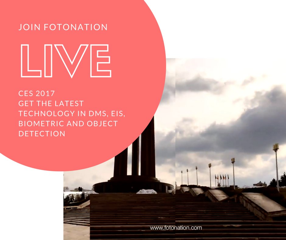 LIVE from <a href="/CES/">CES</a>. #DeepLearning at the FotoNation suite &amp; get the latest in DMS, EIS, Biometric and Object Detection. hubs.ly/H05Nhnd0