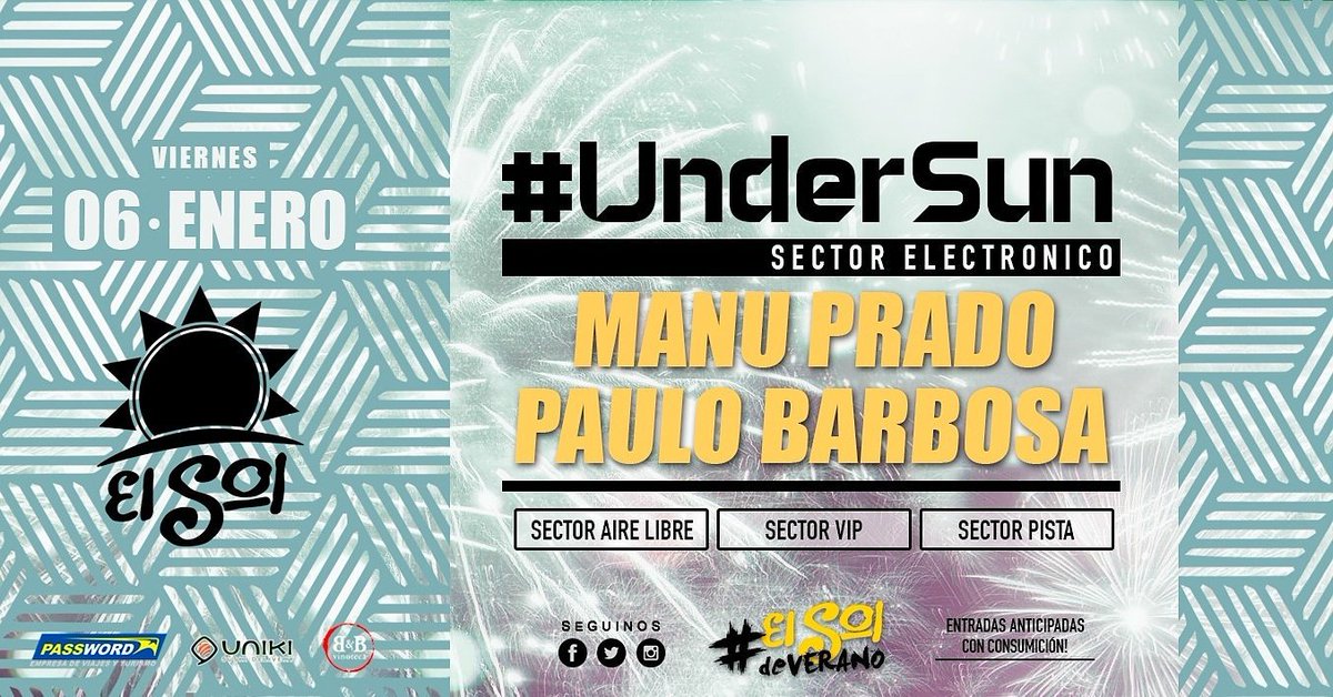 FerDiaz_88's tweet photo. Hoy es Noche de @ElSolOficial #OpenYear #UnderSun #ElSoldeVerano https://t.co/djmjV5VhZn