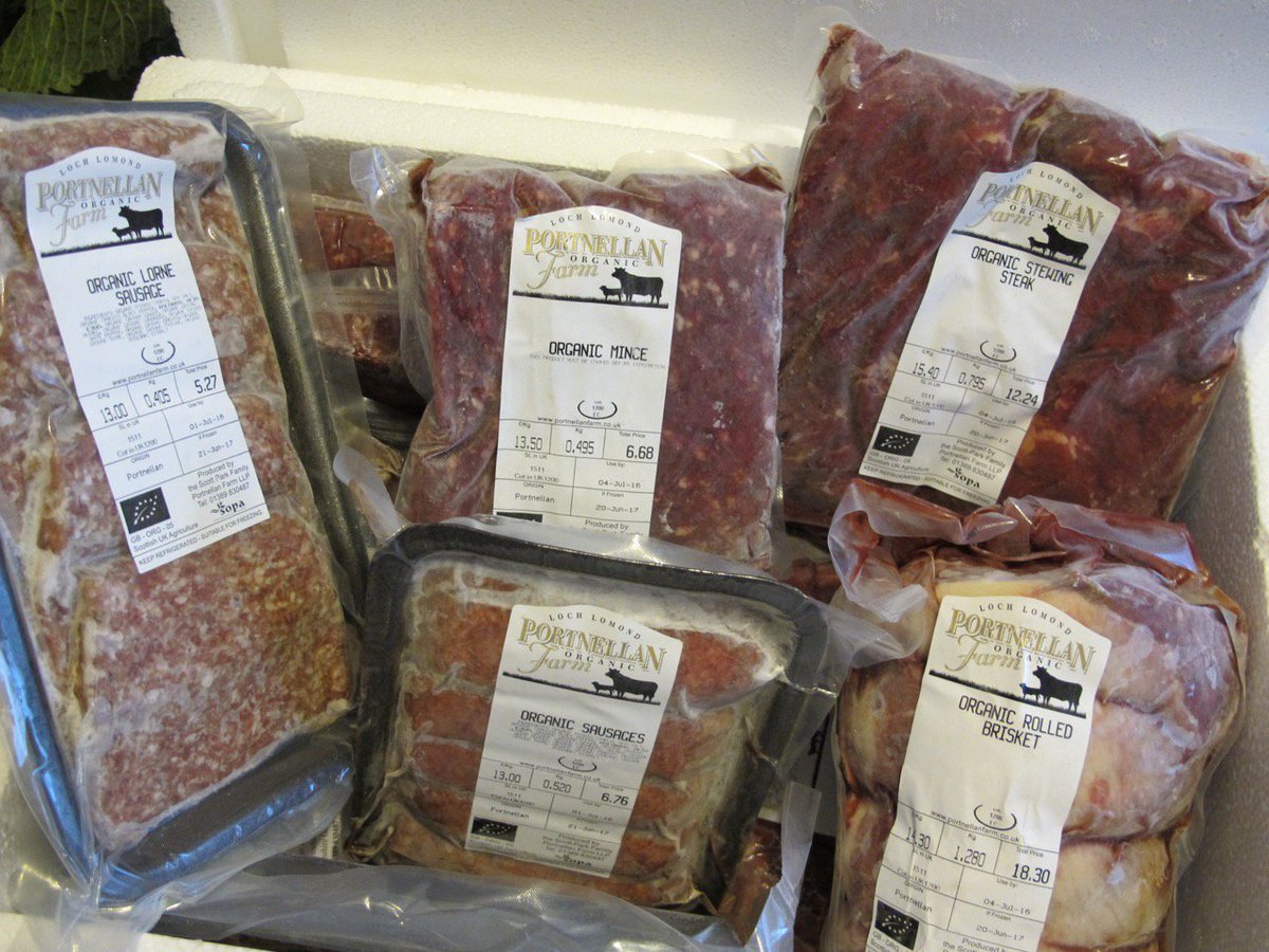 Collected first box of #organic beef today from <a href="/PortnellanFarm/">Portnellan Farm</a> on banks of #lochlomond. (Lovely to meet you Freda, David &amp; Chris)