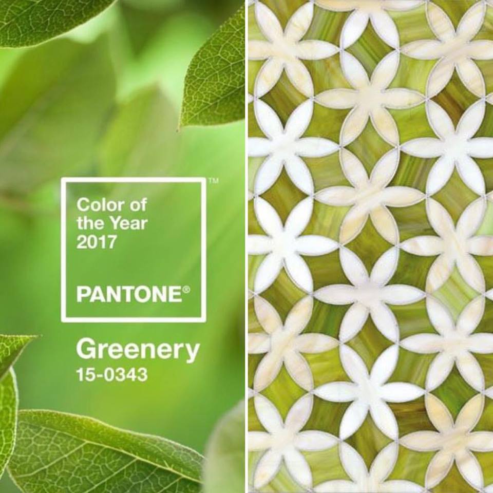barretta_tile's tweet photo. Its here the New Color of the Year! Pantone's Greenery is perfect. Accent this color with tiles for kitchens &amp; baths for that wow look.😃 https://t.co/K5Gf8HD0ZJ