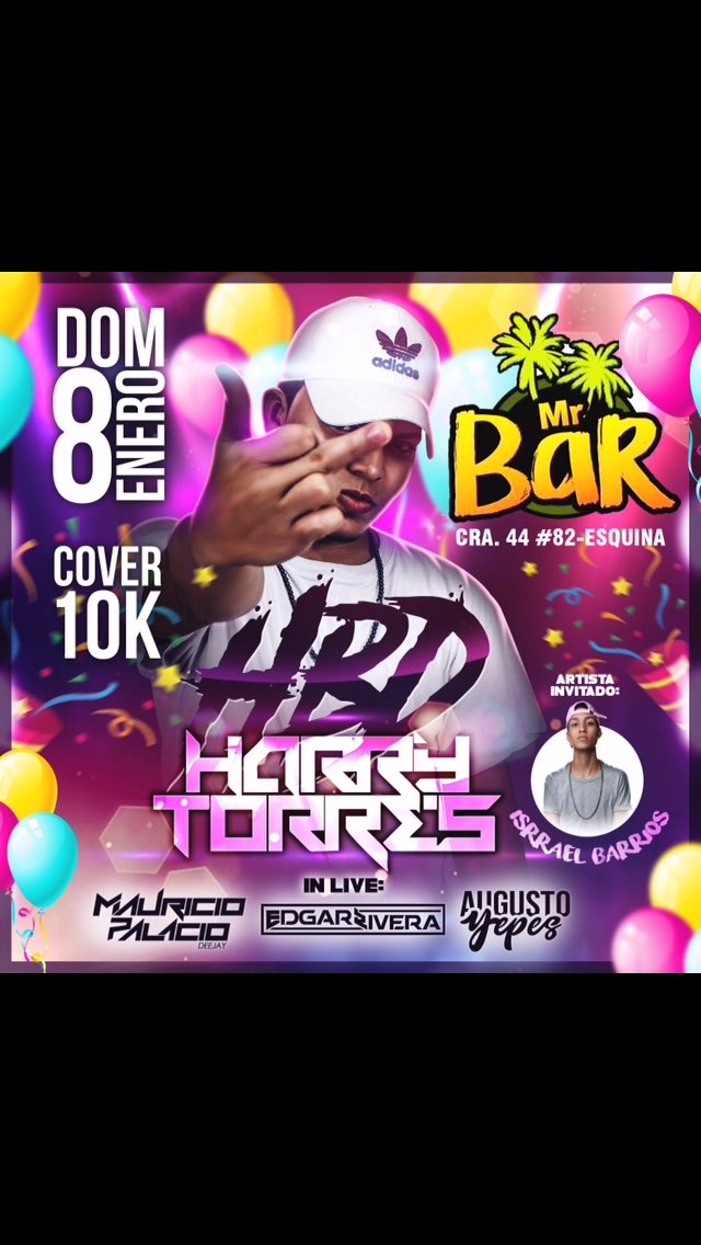 DjHarryTorres's tweet photo. SabadoHall - Domingo mi HBD en #MrBar no se lo pierdan mi gente 🌴 https://t.co/XMb6RAQZ1c