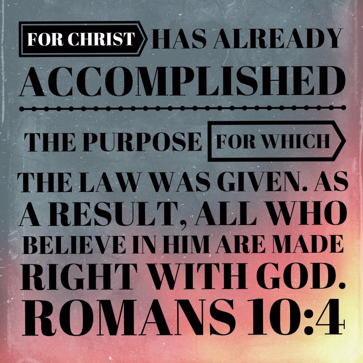 TracyKeech's tweet photo. He already accomplished it. #itisfinished #totallyrighteous #becauseofJESUS 🙌 https://t.co/V0WrZkpZ2T