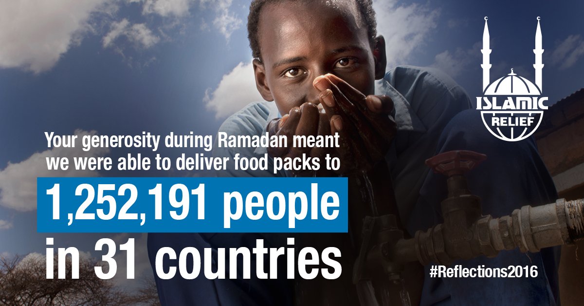 IslamicReliefUK's tweet photo. Myanmar, Palestine, Syria, Yemen
Just some of the countries where vital aid was delivered during Ramadan, SubhanAllah!
#Reflections2016 https://t.co/PY3EsrpndG