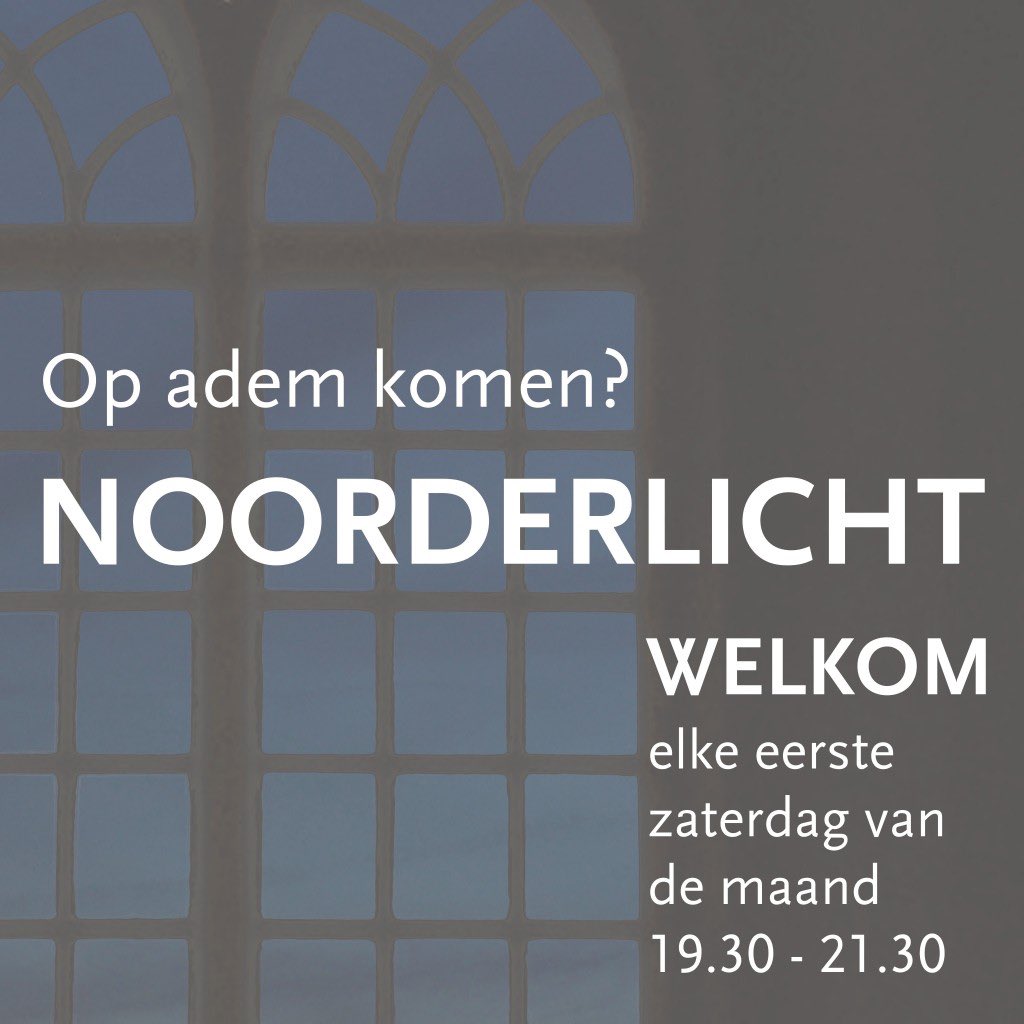 Gaaf dat de Noorderkerk in Amsterdam ons concept heeft vertaald in 'Noorderlicht'! Morgen de eerste avond noorderkerk.org/activiteiten/n…