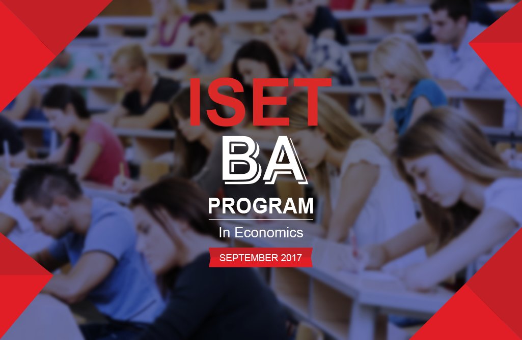 ISET_PI's tweet photo. The way year should start!!! #iset #BAprogram in #economics received accreditation! We will be welcoming the 1st cohort in September 2017! https://t.co/1Ie5SkWS8M