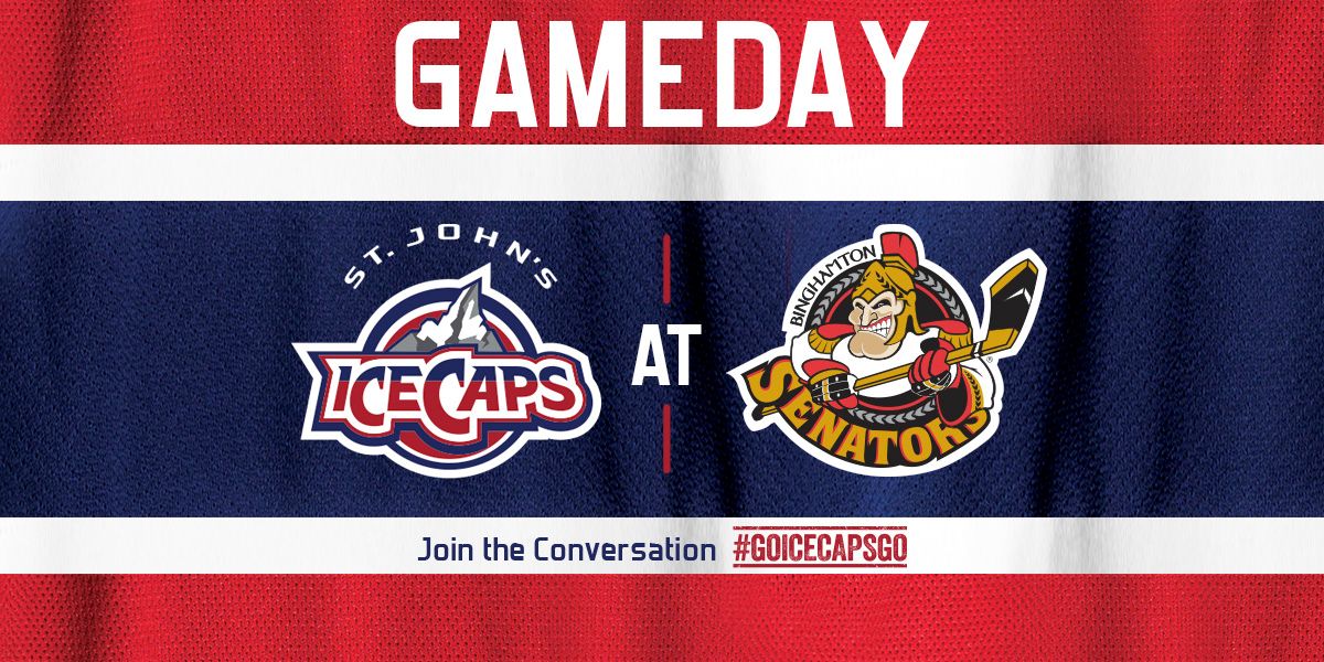 IceCapsAHL's tweet photo. It's GAMEDAY! The IceCaps are in Binghamton tonight, taking on the @SenatorsAHL.
#GoIceCapsGo https://t.co/QngHTMwOkJ
