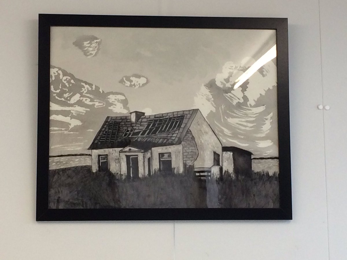 Creativeewe's tweet photo. Irish cottage framed and signed! #art #artist @Project24NI https://t.co/1ugu9WDAfo