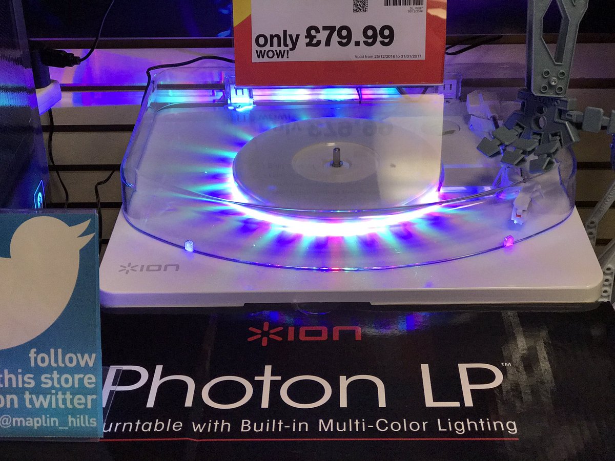 Maplin_HILLS's tweet photo. Get the old records out and get the party started with this @IONaudio #PhotonLP for only £79.99! 

#SheffieldIsSuper #Hillsborough 🎉🎶 https://t.co/tindw4n91n