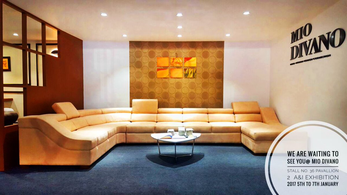 miodivano's tweet photo. Decorate your #home with #beautiful #couches with large varieties in indoItalian #couches, Mio Divano at its #best @ A&amp;I #DESIGN #EXHIBITION https://t.co/ofy7MkbxF2