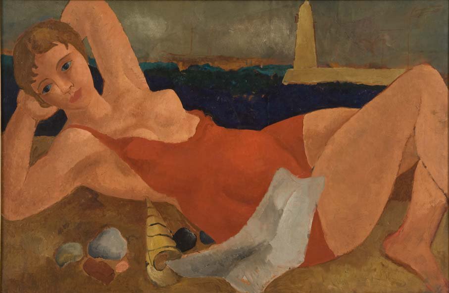 _art_on_sea's tweet photo. Number 1 on Curator @jamesrussell66's top ten works from #CenturyModBrit is #ChristopherWood's The Bather, circa 1925-26 #JerwoodCollection. https://t.co/FzkJ6dOdc2
