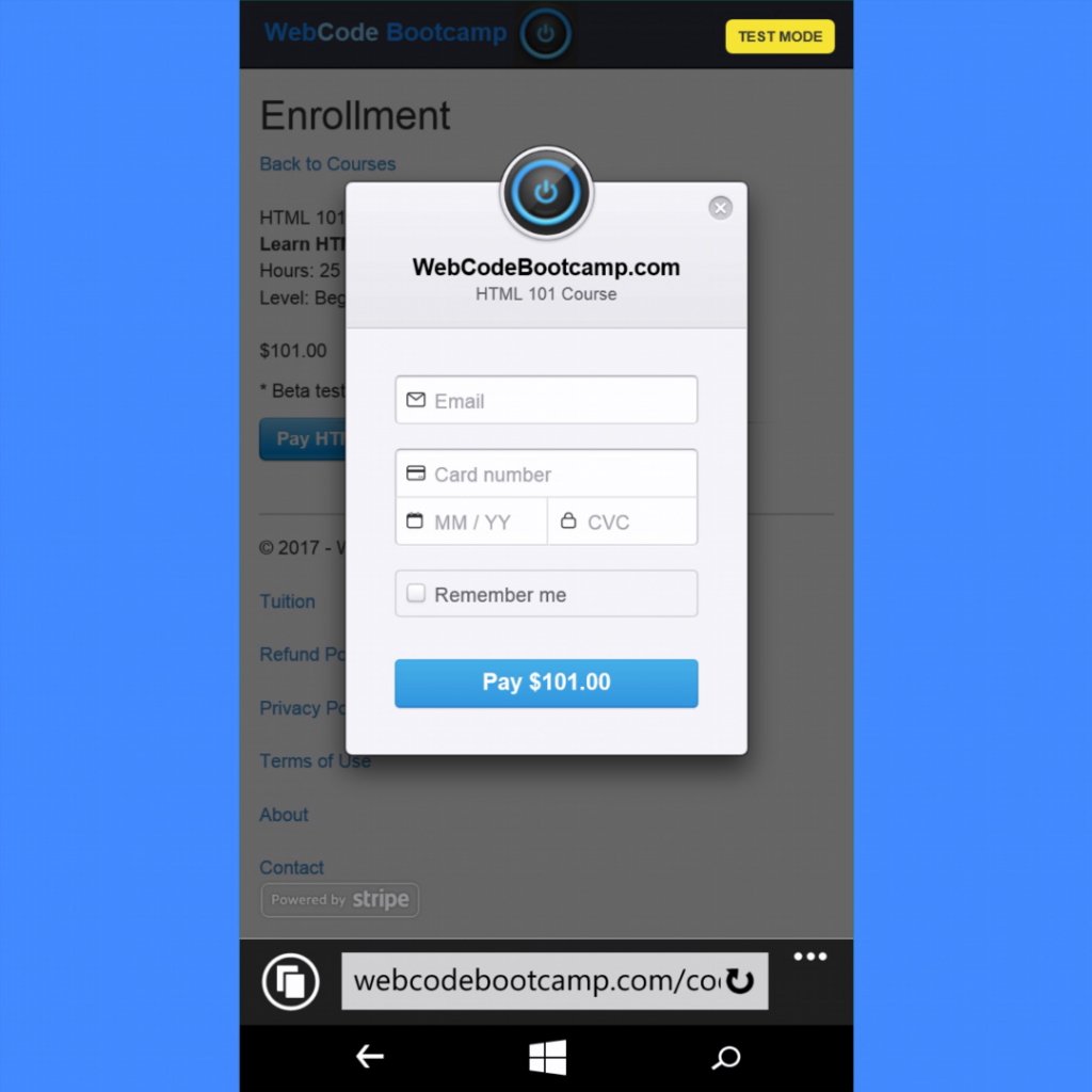 webcodebootcamp's tweet photo. Testing payment system live beta.#buildtheweb #learntocode #startup #webdev #growthhacking #aspnet #buildtheweb https://t.co/THMGGgJhoH
