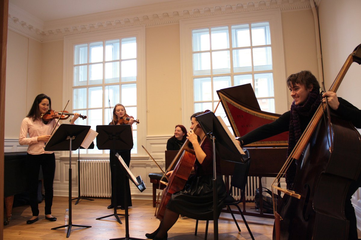 RCMLondon's tweet photo. Our #HistoricalPerformance musicians are gearing up to perform the very first concert in our brand-new #Farinelli Room this lunchtime https://t.co/RLiYrdh3Lq