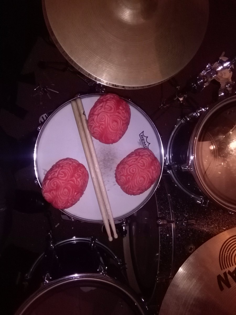Brains hard at work last night, tunes!!!! #dublinmusic #sabian #ludwig