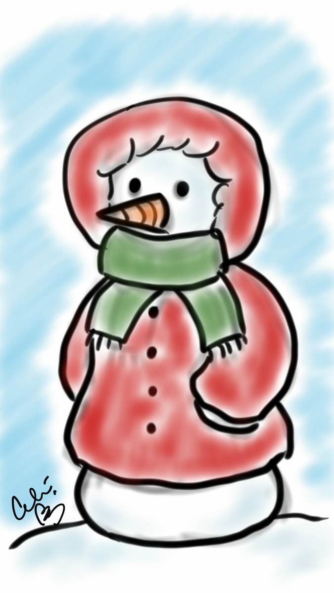 CelinaBarajas1's tweet photo. It's so cold in #Chicago today that even the #Snowman has to bundle up 😨💨⛄ #friggincold #Chiberia #chicagowinters #drawing #sketch #doodle https://t.co/xXOhkyx3JL