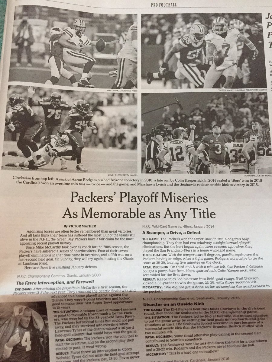 eisingerj's tweet image. #biasedmedia #hacks #cancelmysubscription #gopackers Sad!