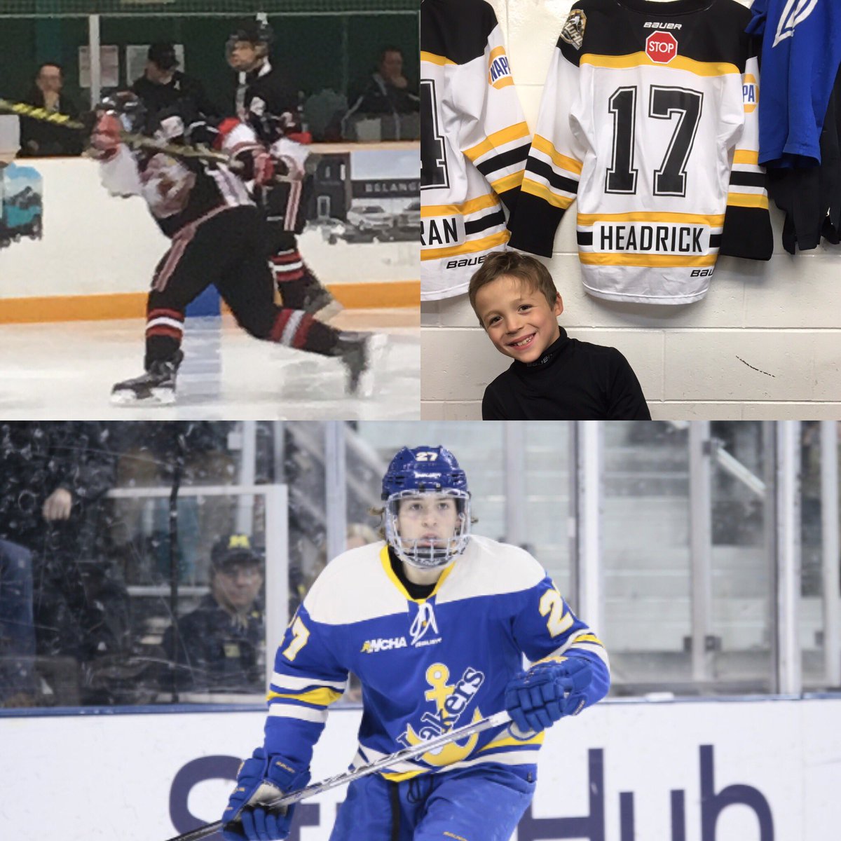 aheadrick75's tweet photo. Game Day for my boys!! Good luck Soo Thunder, SPW Selects & @lssuhockey !! #skatefast #shoothard #playsmart #HeadrickHockey 🚨🏒❤️ https://t.co/bgR08ZJej7