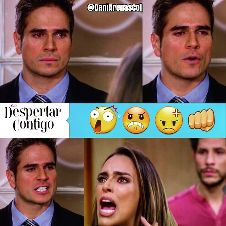 DaniArenasCol's tweet image. #collages2 #Capi109 #DespertarContigo Ya se descubrió tu teatrico Cindy 😠😡 Pobre Santi y Pablo 😢😭😭👶💔 @DanArenas @SaraCorraless @christiancha