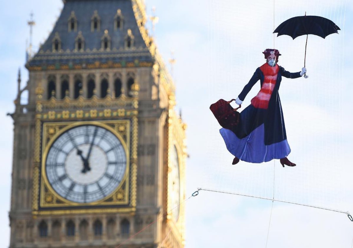 _jordanrolfe's tweet photo. Already breached our air pollution limit for 2017. Mary Poppins is reminding politicians that their inaction is costing lives @GreenpeaceUK https://t.co/4uHgyuMd1R