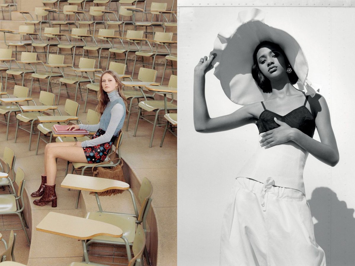 BritishVogue's tweet photo. Will you be swapping polo necks for bra tops? Find out what to shop and what to stash this season: https://t.co/ZoaciKaDV2 https://t.co/8PNuSXVxf3