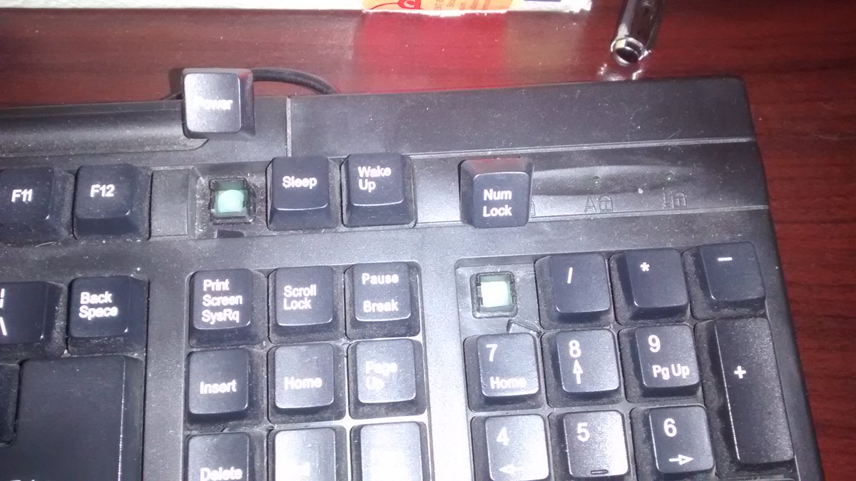 JeremySCook's tweet image. &quot;Upgraded&quot; my keyboard #numlock #useless