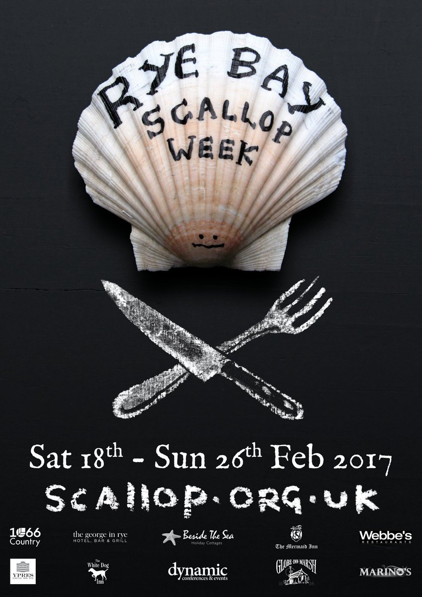 Rye Bay Scallop Week sponsored by @Visit1066 <a href="/thegeorgeinrye/">The George in Rye</a> <a href="/Beside_The_Sea/">Beside The Sea</a> <a href="/MermaidRye/">Mermaid Inn</a> <a href="/Webbesrye/">Webbe's Rye</a> <a href="/YpresCastleInn/">Ypres Castle Inn</a> <a href="/DynamicMalcolm/">Malcolm Wallace</a> <a href="/InnRye/">Globe Inn Marsh Rye</a>