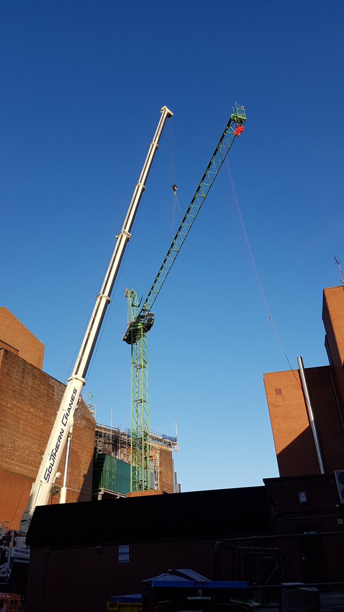 Our Tower Crane is now in place at Leeds Grand Theatre. Great to see the Fabrite logo on the Leeds skyline.#Fabrite