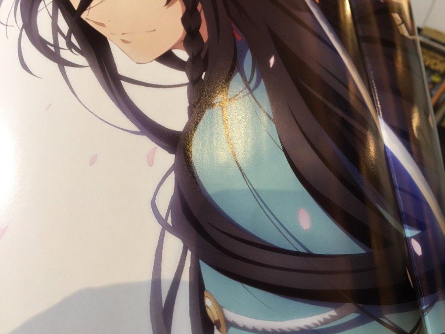 美しすぎる ニュータイプ2月号 ピンナップは 活撃 刀剣乱舞 より描き下ろしイラストの和泉守兼定 にじめん