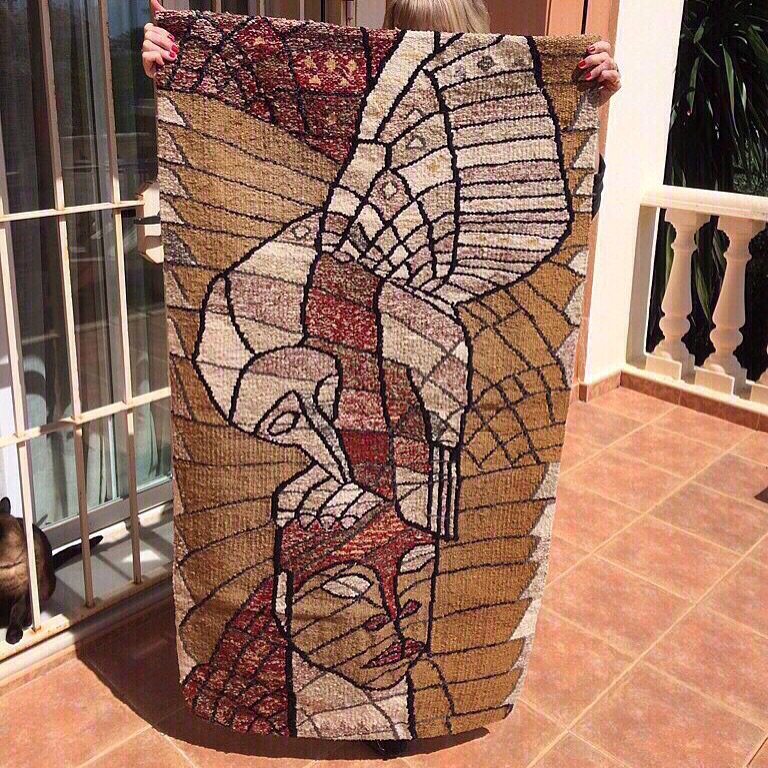 Africanooks's tweet photo. Offers on #eBay #HANDWOVEN, DYED &amp; SPUN WOOL AFRICAN TRIBAL #TAPESTRY WALL HANGING FROM #ZIMBABWE https://t.co/ewlBmUrwJq @eBay #shona #art https://t.co/HEkiFAJwFJ